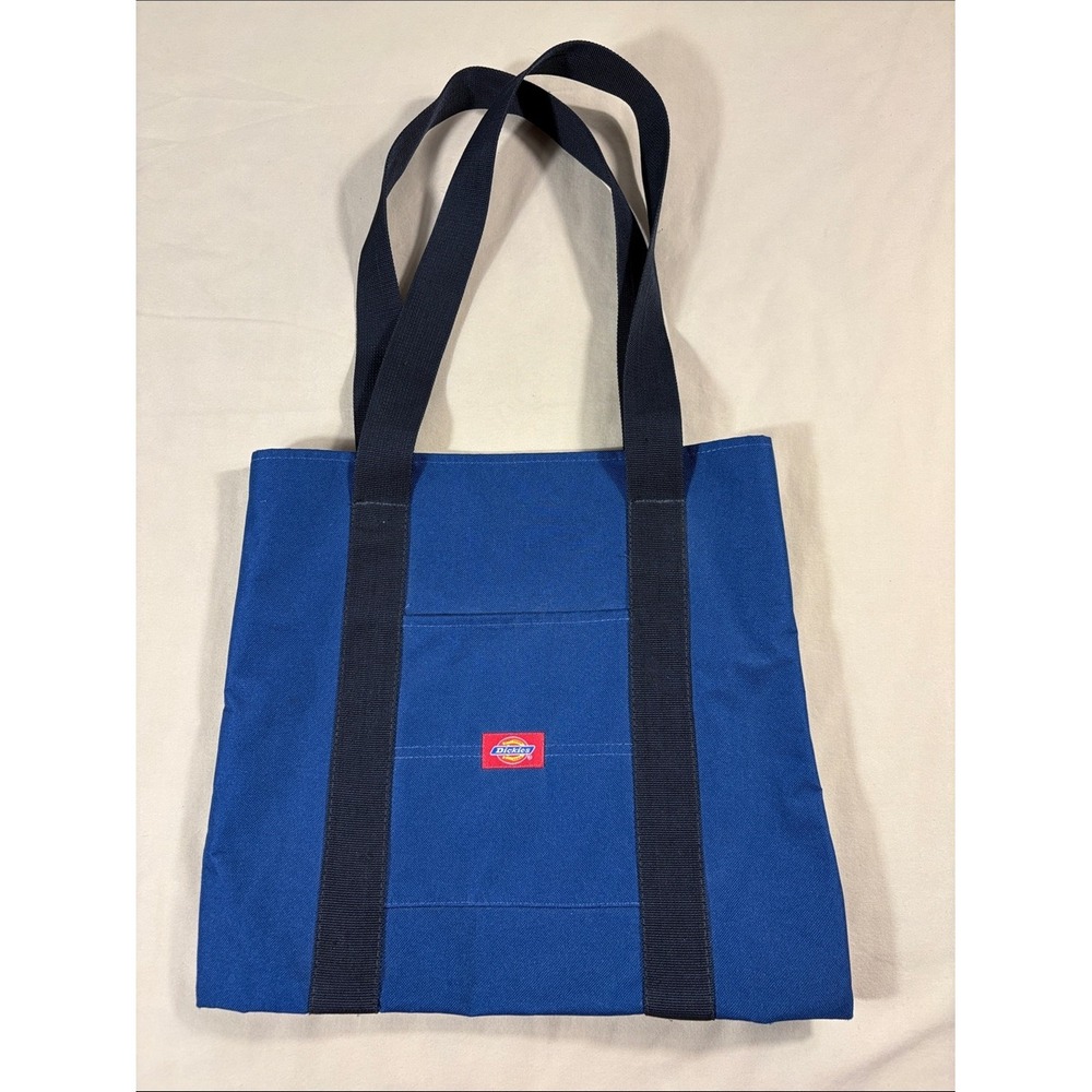 Dickies Canvas Tote Bag Royal Blue Heavy Duty Shoulder Bag Everyday Work Travel